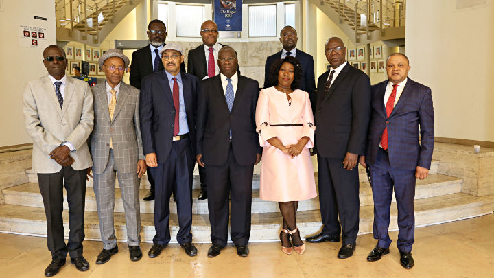 President Meron and the Judges and senior officials of the ECOWAS Community Court of Justice