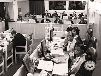 Court hearing during the 'Butare case'